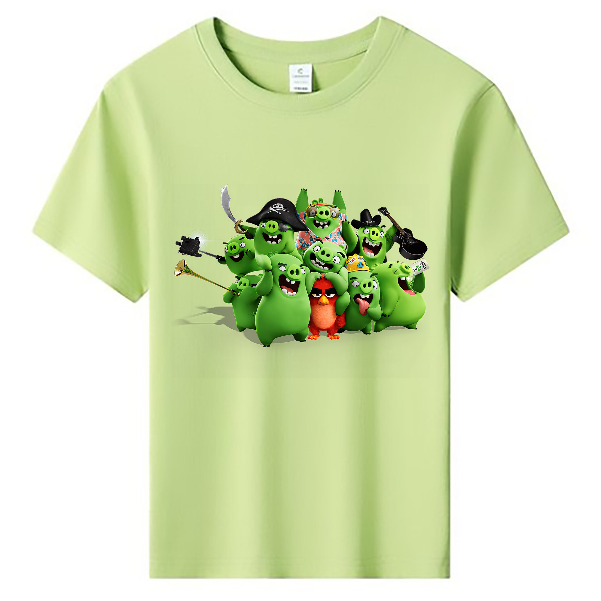 （画像用） Angry Birds アングリーバード 綿100％キッズTシャツ（フロントプリント）